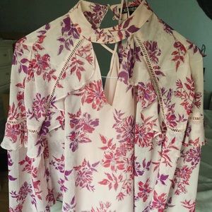 Express Long-sleeve Floral Blouse